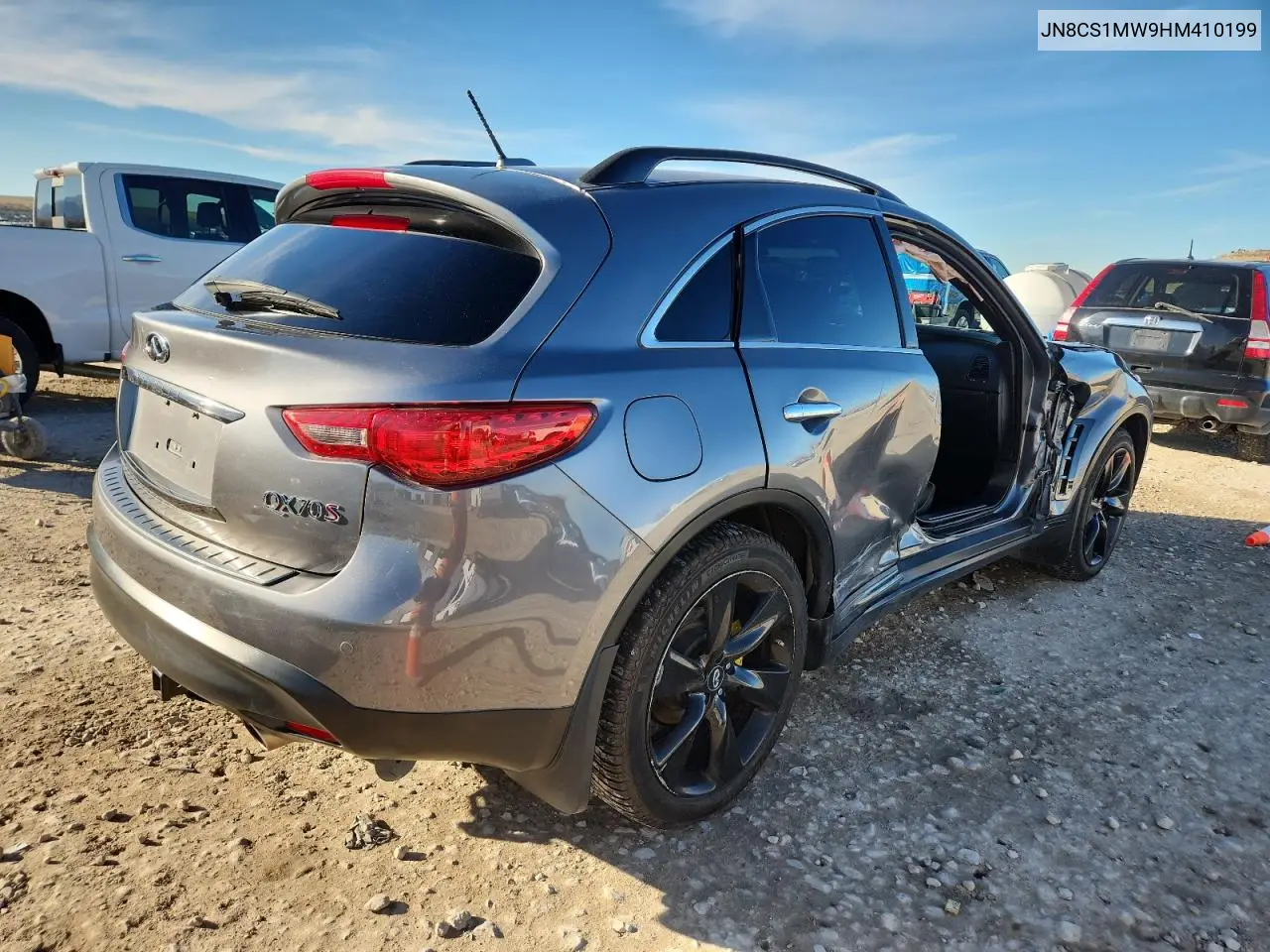 2017 Infiniti Qx70 Base VIN: JN8CS1MW9HM410199 Lot: 90089575