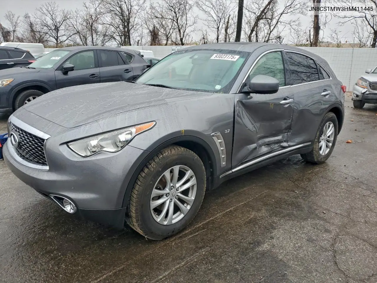 2017 Infiniti Qx70 VIN: JN8CS1MW3HM411445 Lot: 99247565