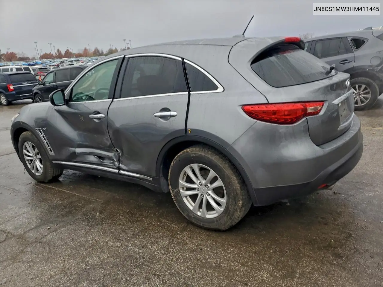 2017 Infiniti Qx70 VIN: JN8CS1MW3HM411445 Lot: 99247565