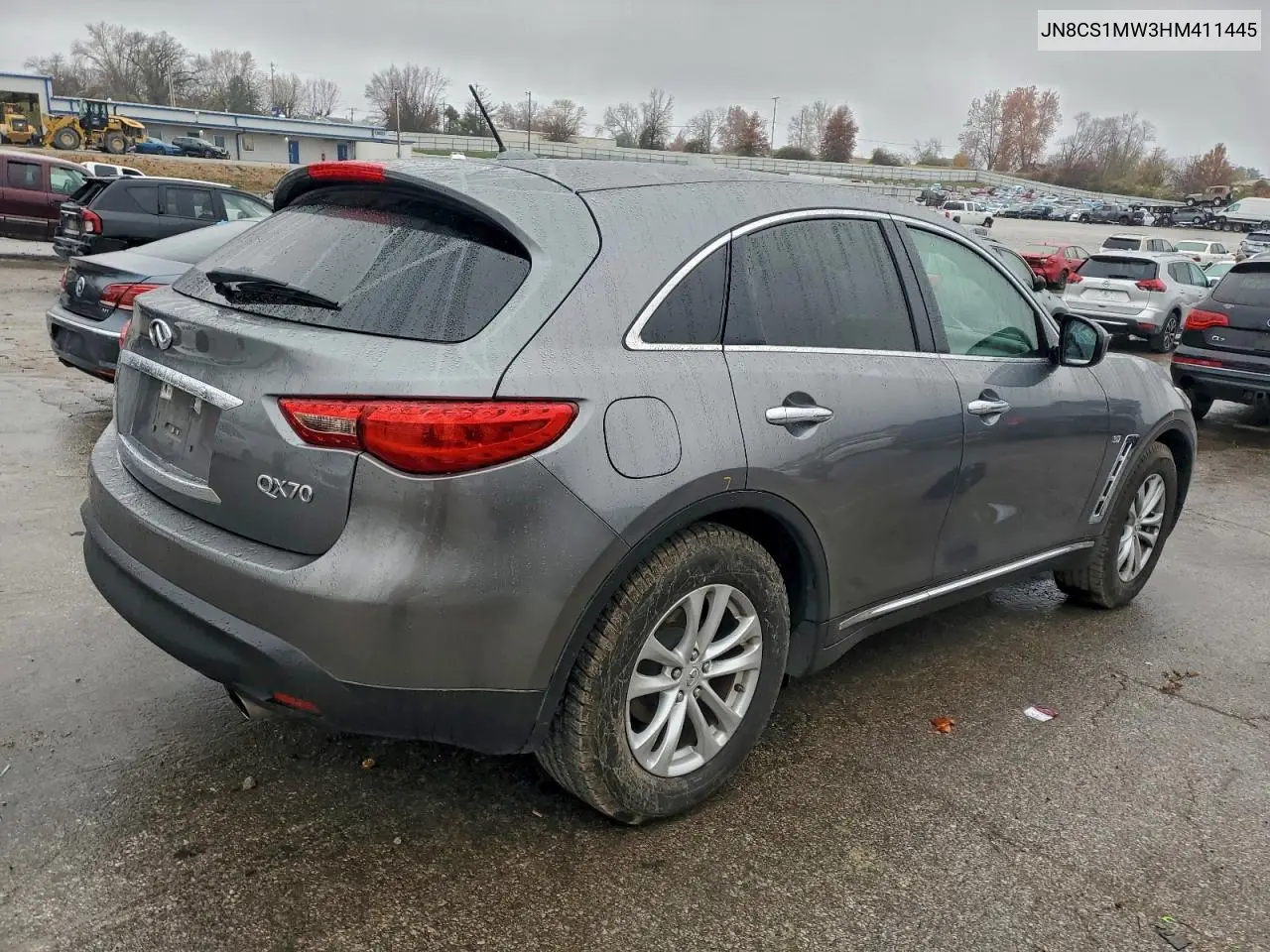 2017 Infiniti Qx70 VIN: JN8CS1MW3HM411445 Lot: 99247565