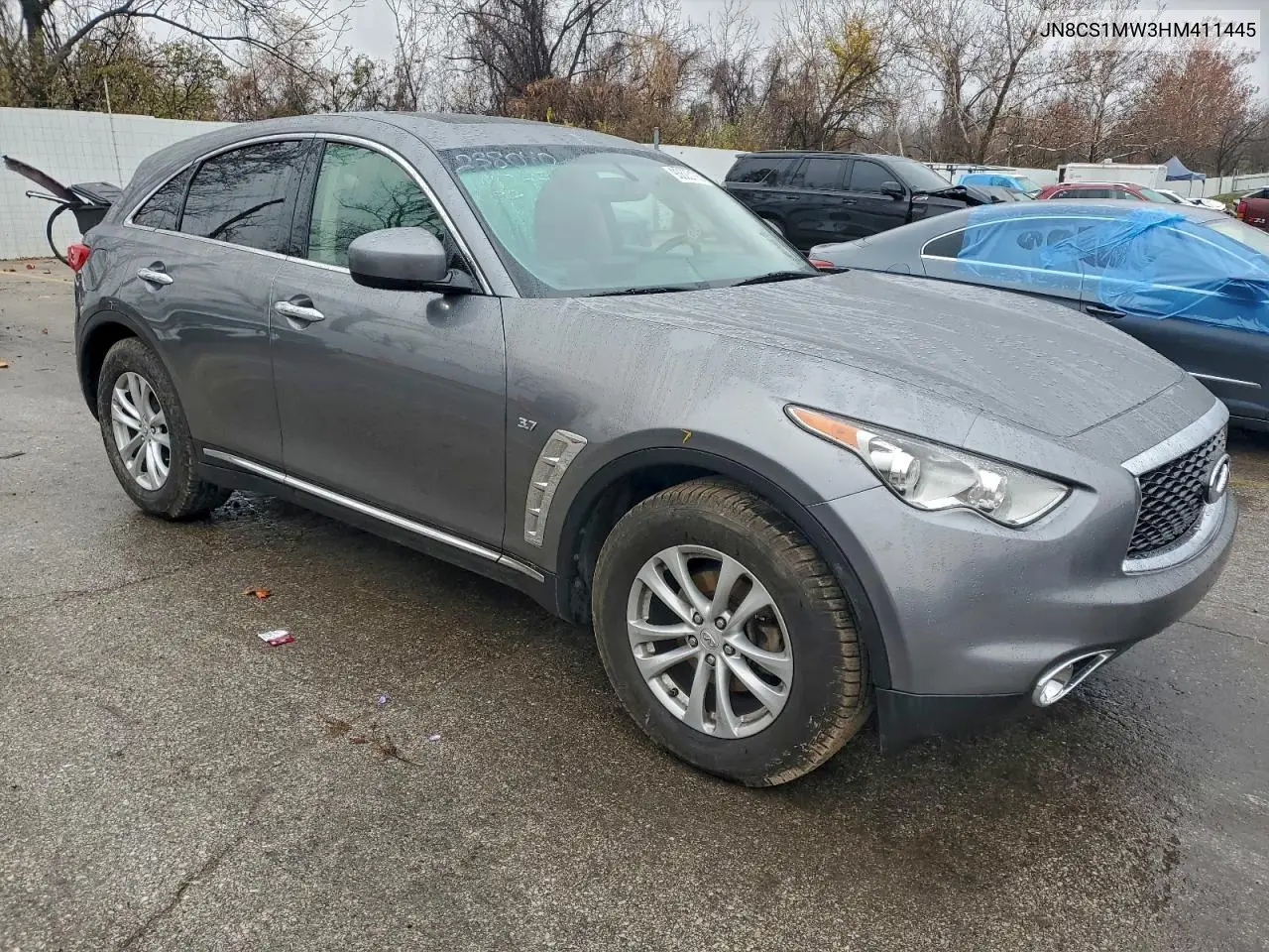 2017 Infiniti Qx70 VIN: JN8CS1MW3HM411445 Lot: 99247565