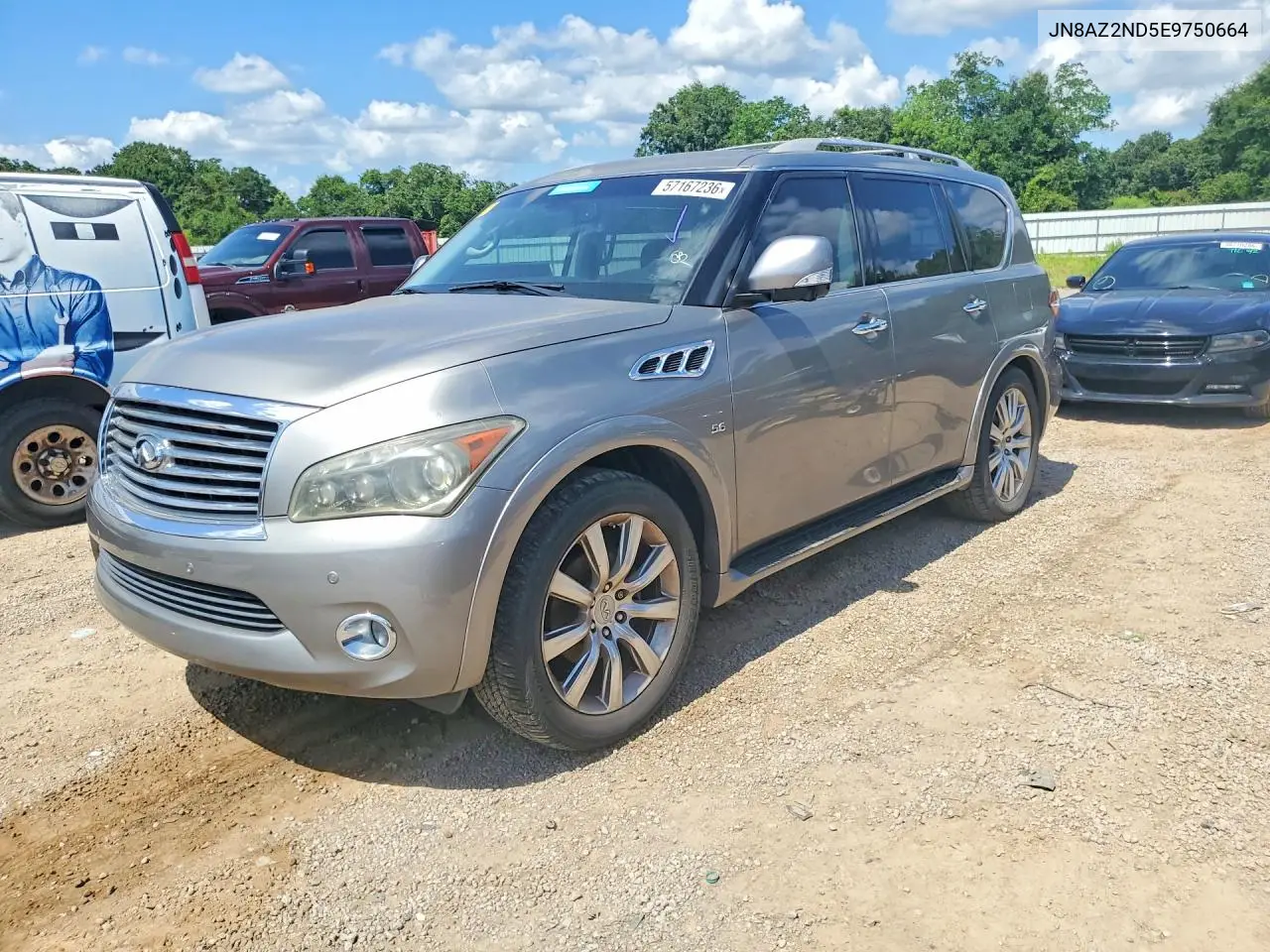 2014 Infiniti Qx80 Base VIN: JN8AZ2ND5E9750664 Lot: 57167236