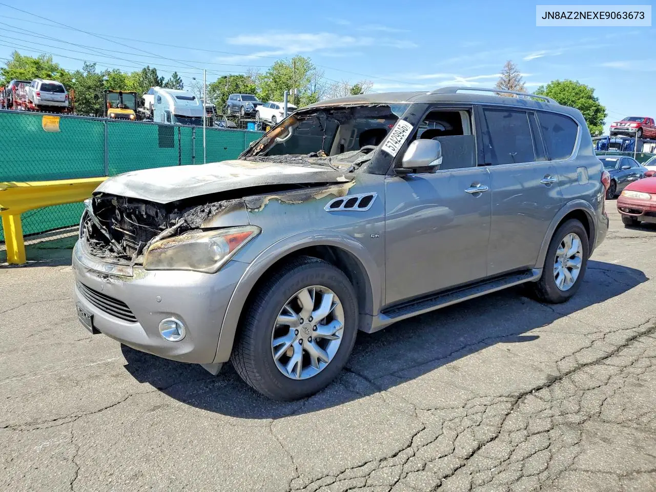 2014 Infiniti Qx80 Base VIN: JN8AZ2NEXE9063673 Lot: 57429946