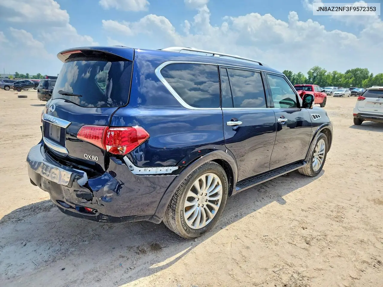 2015 Infiniti Qx80 Base VIN: JN8AZ2NF3F9572353 Lot: 57262186