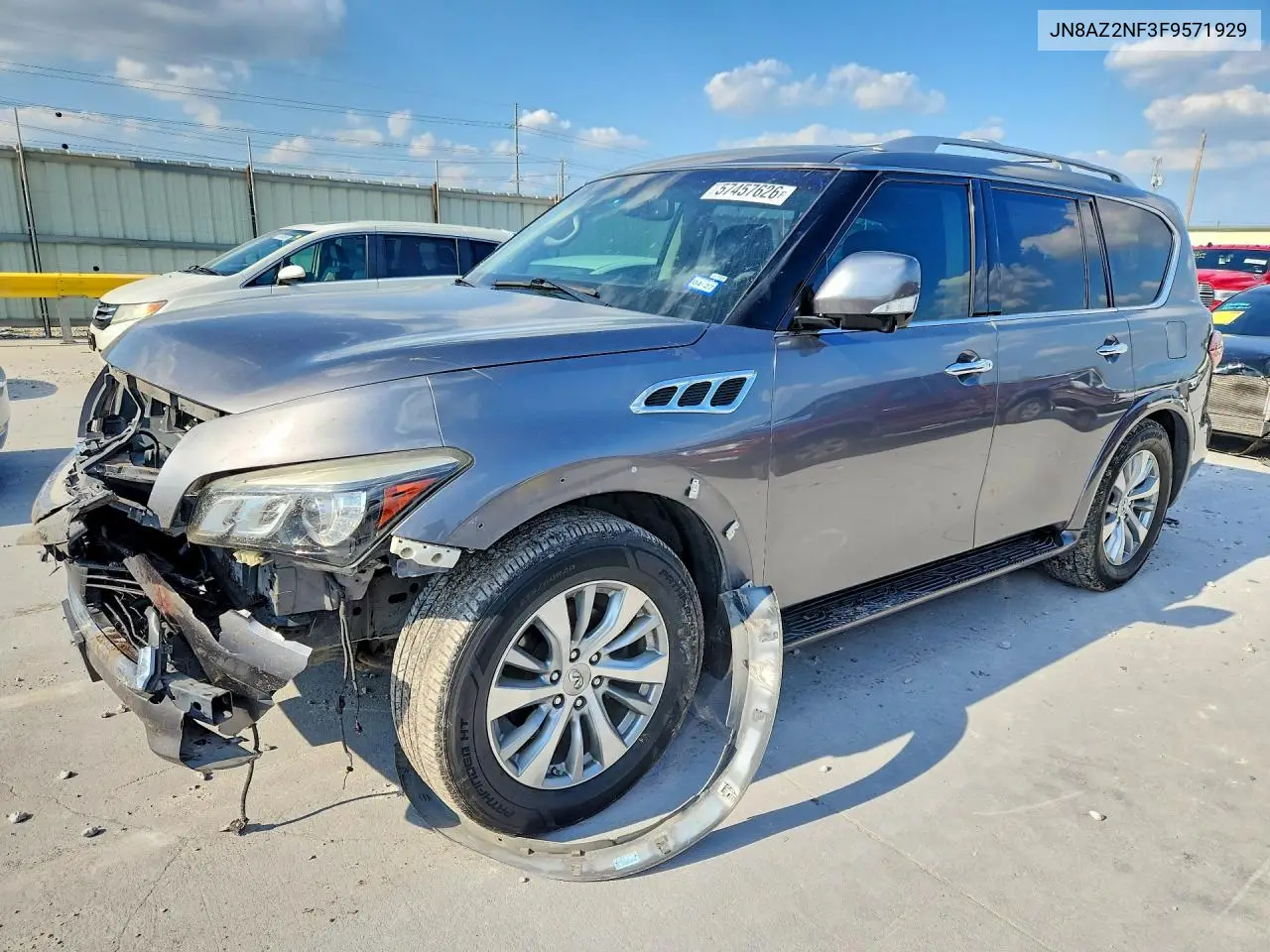 2015 Infiniti Qx80 Base VIN: JN8AZ2NF3F9571929 Lot: 57457626