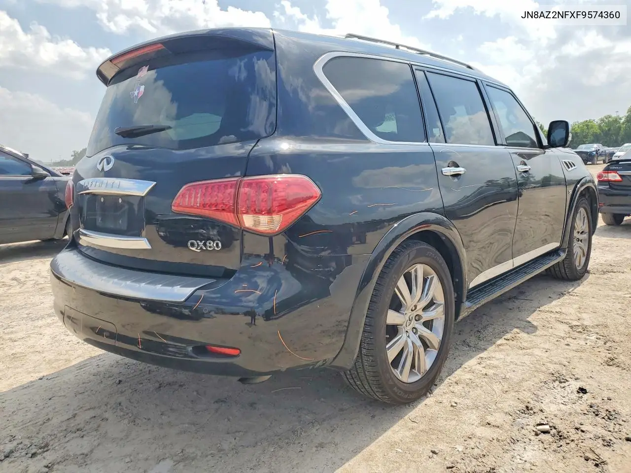 2015 Infiniti Qx80 Base VIN: JN8AZ2NFXF9574360 Lot: 57588636