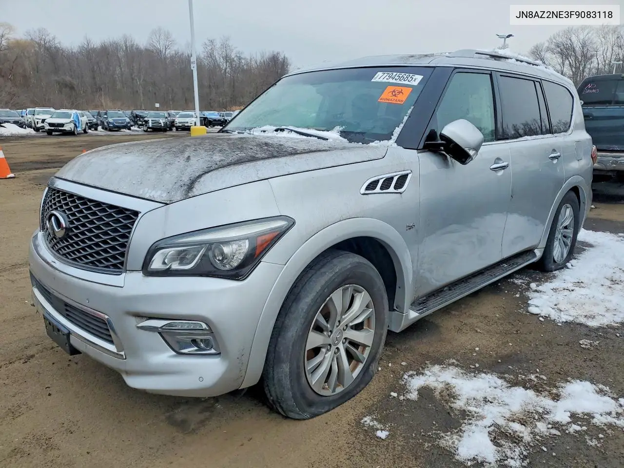 2015 Infiniti Qx80 VIN: JN8AZ2NE3F9083118 Lot: 77945685