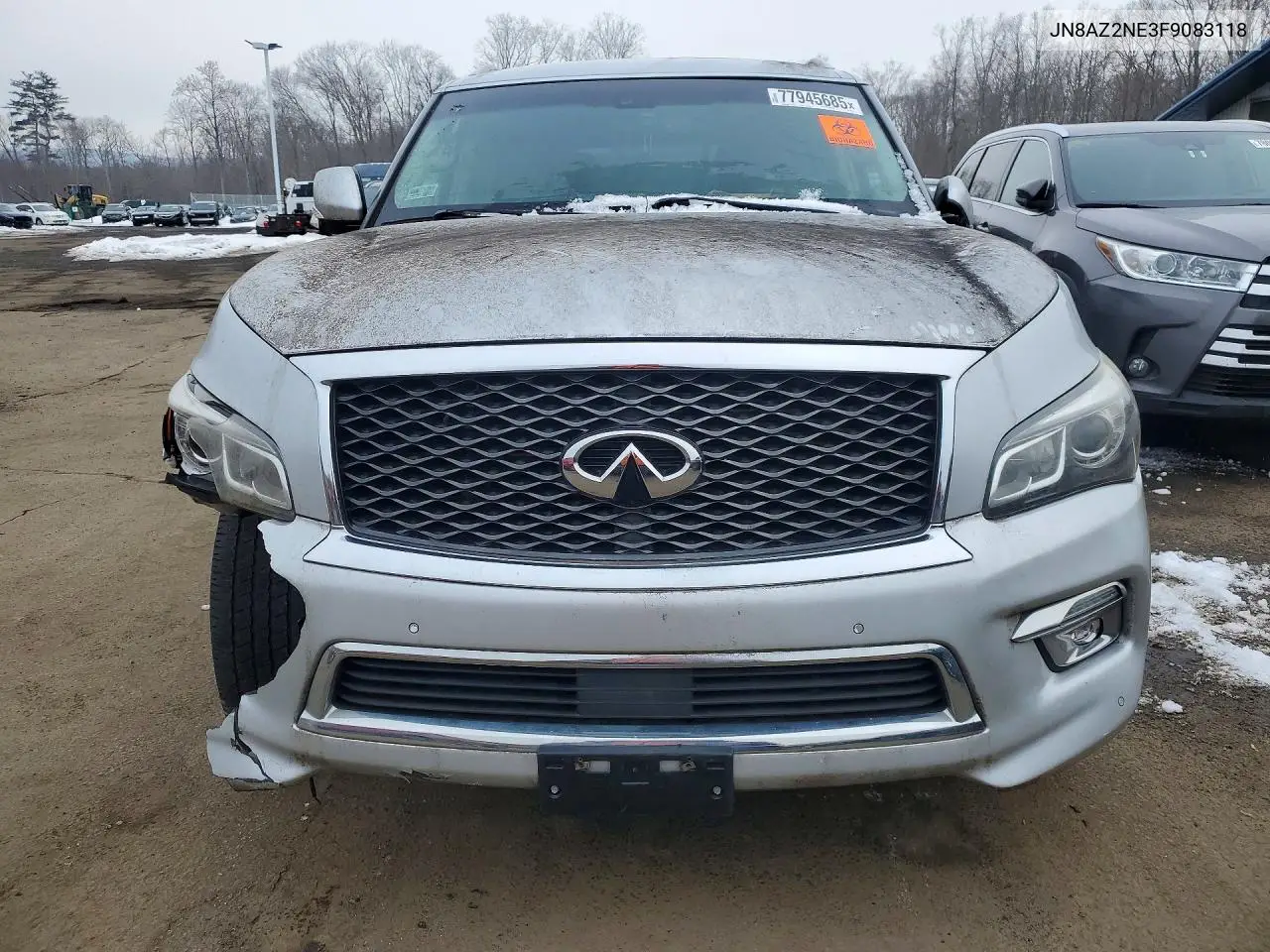 2015 Infiniti Qx80 VIN: JN8AZ2NE3F9083118 Lot: 77945685
