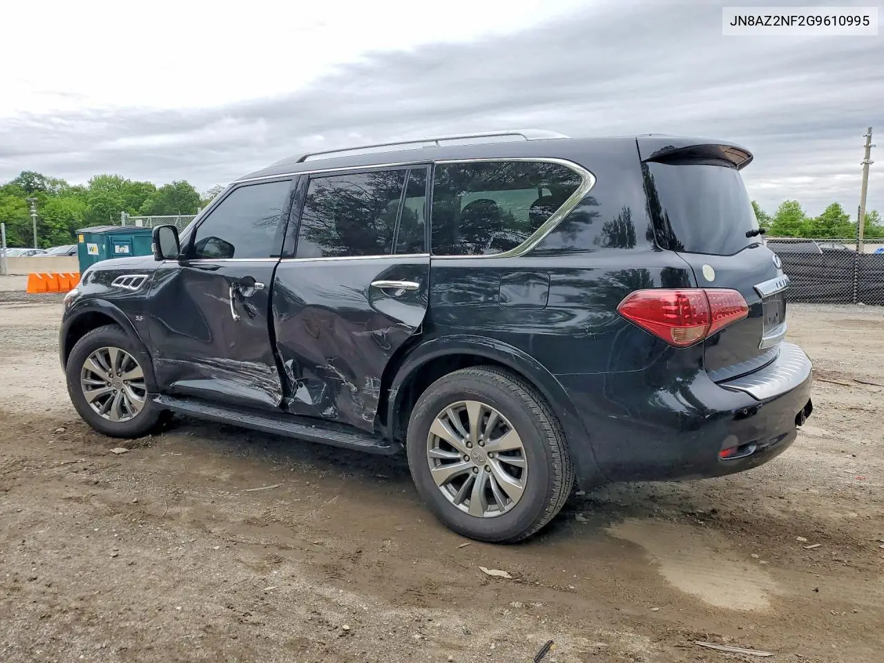 2016 Infiniti Qx80 Base VIN: JN8AZ2NF2G9610995 Lot: 53852286