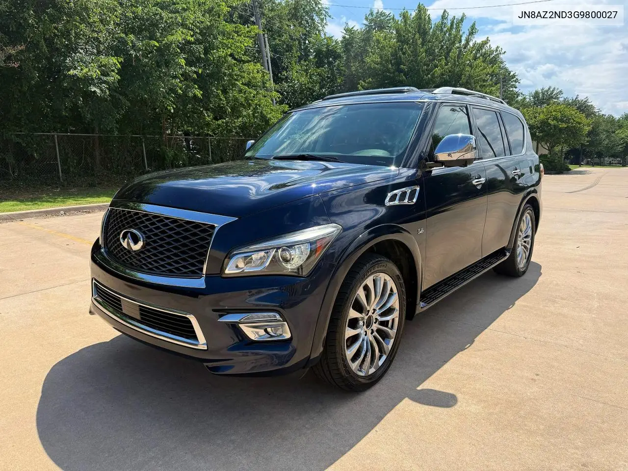 2016 Infiniti Qx80 Base VIN: JN8AZ2ND3G9800027 Lot: 54925686