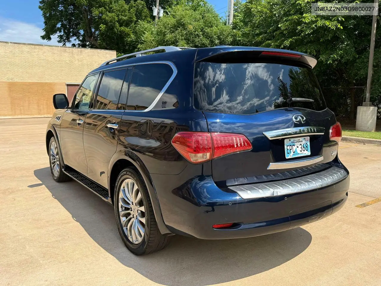 2016 Infiniti Qx80 Base VIN: JN8AZ2ND3G9800027 Lot: 54925686