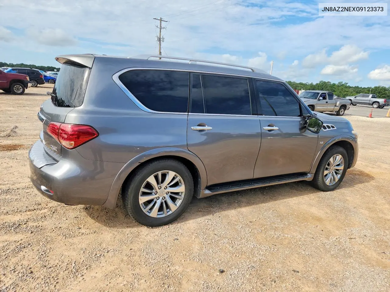2016 Infiniti Qx80 Base VIN: JN8AZ2NEXG9123373 Lot: 56505376