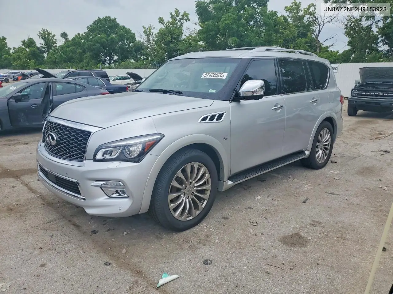 2017 Infiniti Qx80 Base VIN: JN8AZ2NE2H9153923 Lot: 57428026