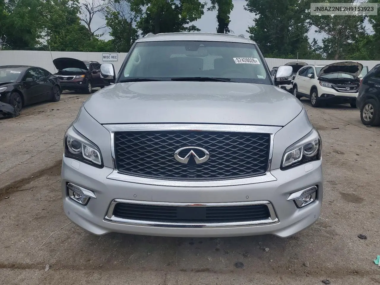 2017 Infiniti Qx80 Base VIN: JN8AZ2NE2H9153923 Lot: 57428026