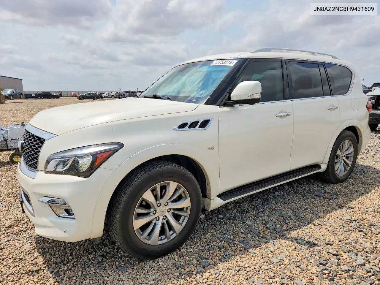 2017 Infiniti Qx80 Base VIN: JN8AZ2NC8H9431609 Lot: 58753216