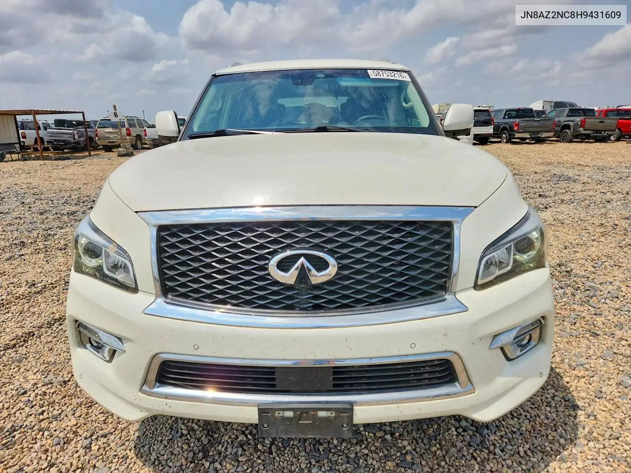 2017 Infiniti Qx80 Base VIN: JN8AZ2NC8H9431609 Lot: 58753216
