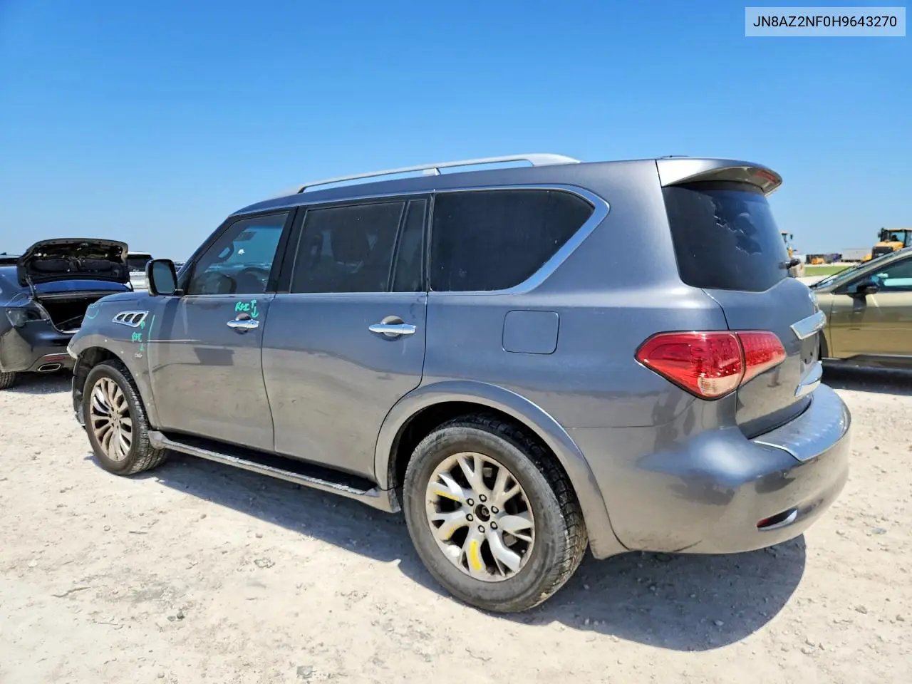 2017 Infiniti Qx80 Base VIN: JN8AZ2NF0H9643270 Lot: 61710526