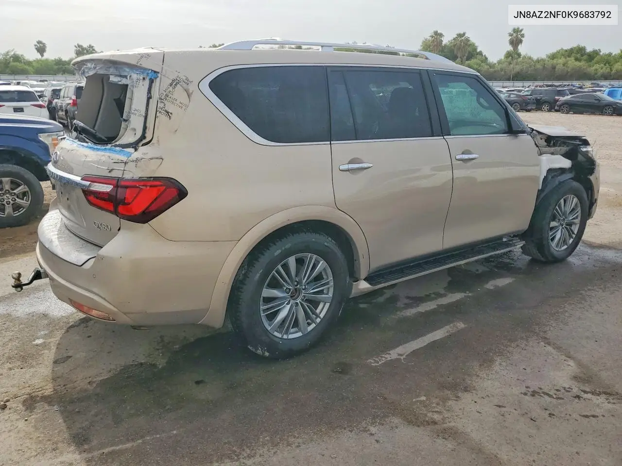 2019 Infiniti Qx80 Luxe VIN: JN8AZ2NF0K9683792 Lot: 60975686