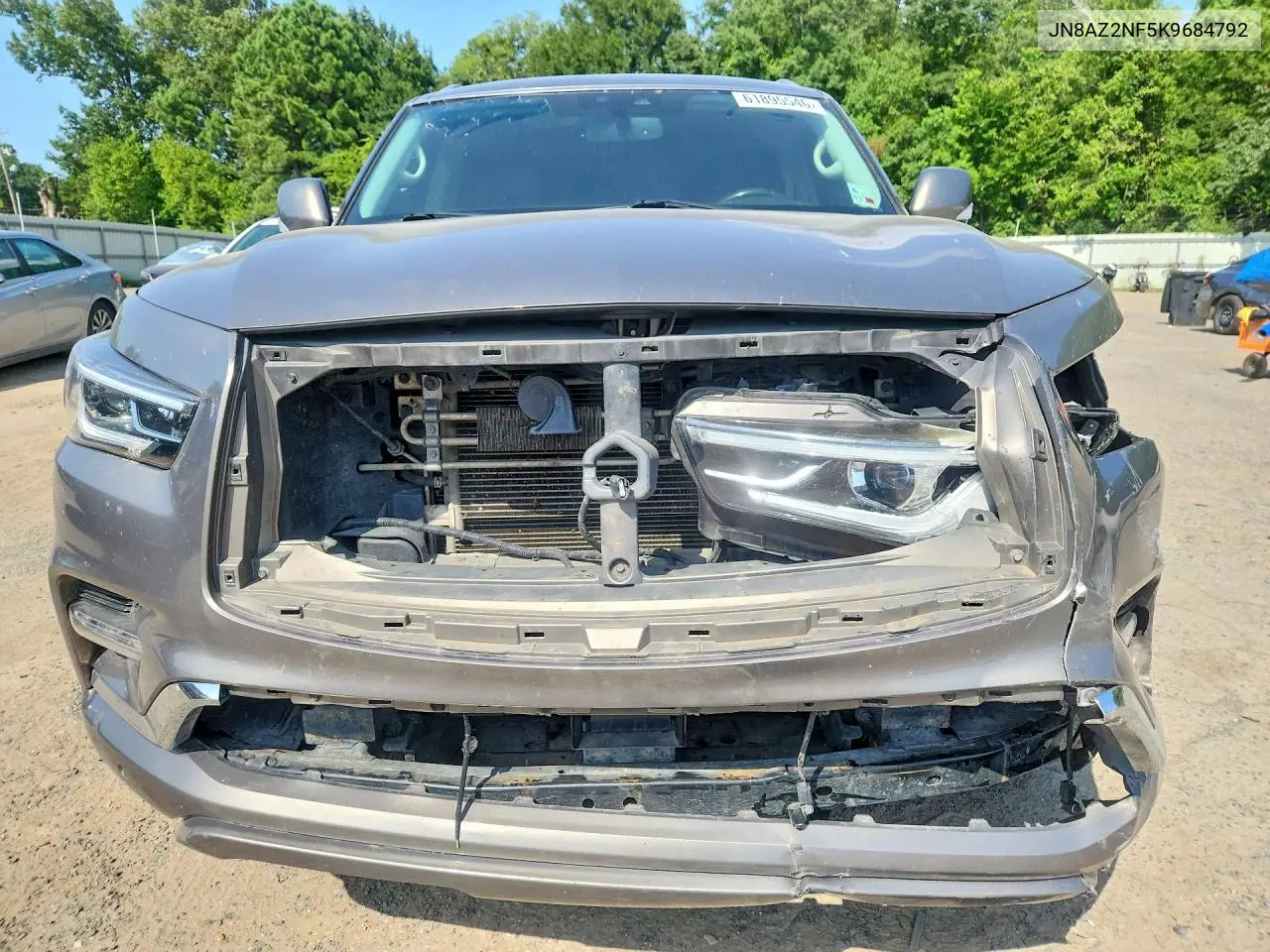 2019 Infiniti Qx80 Luxe VIN: JN8AZ2NF5K9684792 Lot: 61895546