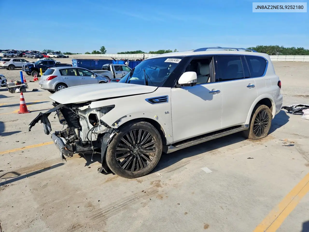 2020 Infiniti Qx80 Limited VIN: JN8AZ2NE5L9252180 Lot: 55563496