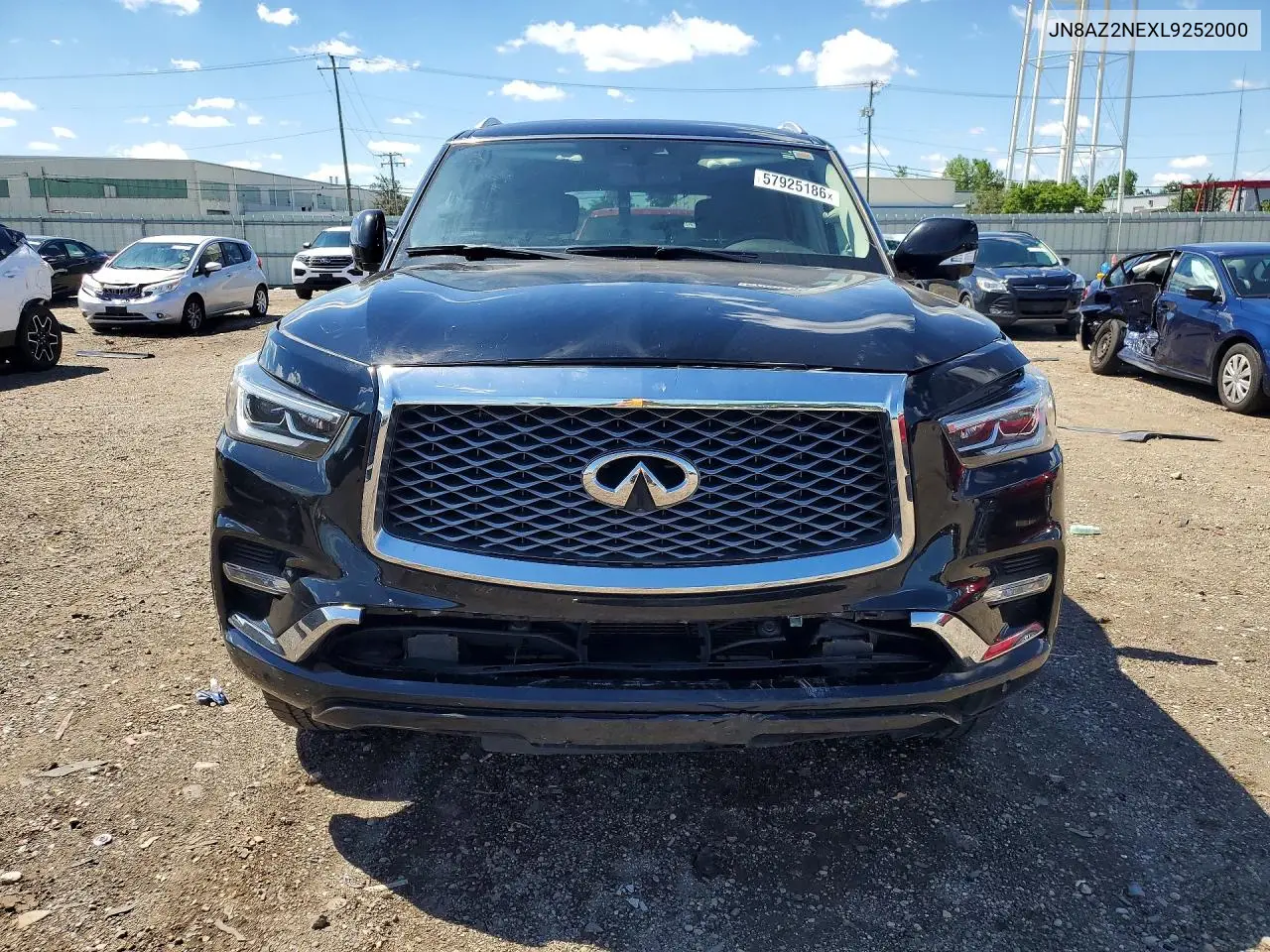 2020 Infiniti Qx80 Luxe VIN: JN8AZ2NEXL9252000 Lot: 57925186