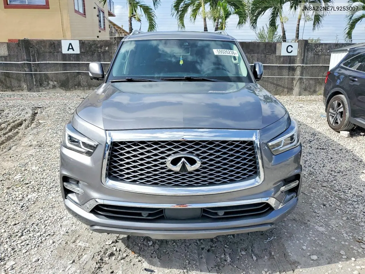 2020 Infiniti Qx80 Luxe VIN: JN8AZ2NE7L9253007 Lot: 59026236
