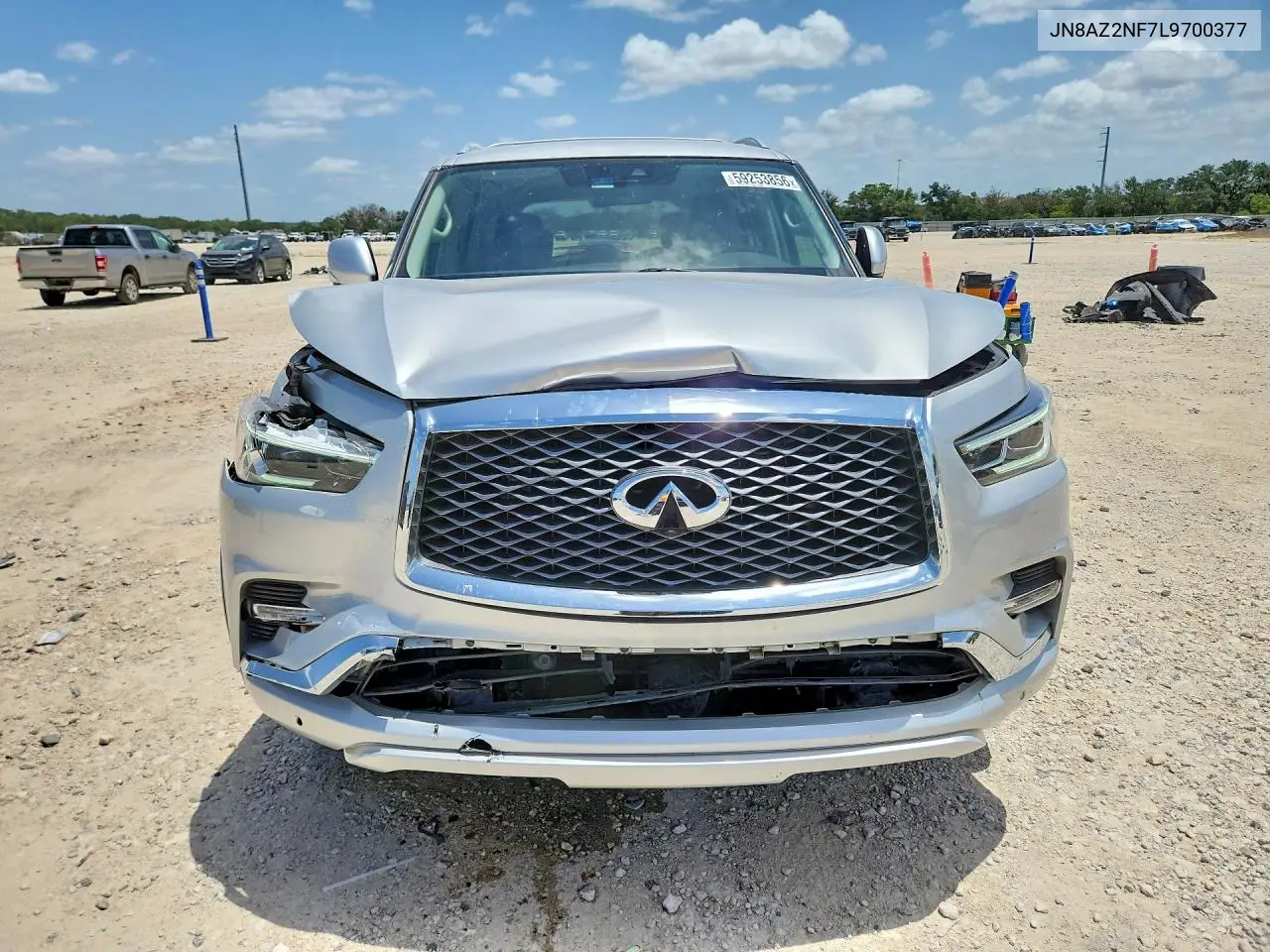 2020 Infiniti Qx80 Luxe VIN: JN8AZ2NF7L9700377 Lot: 59253856