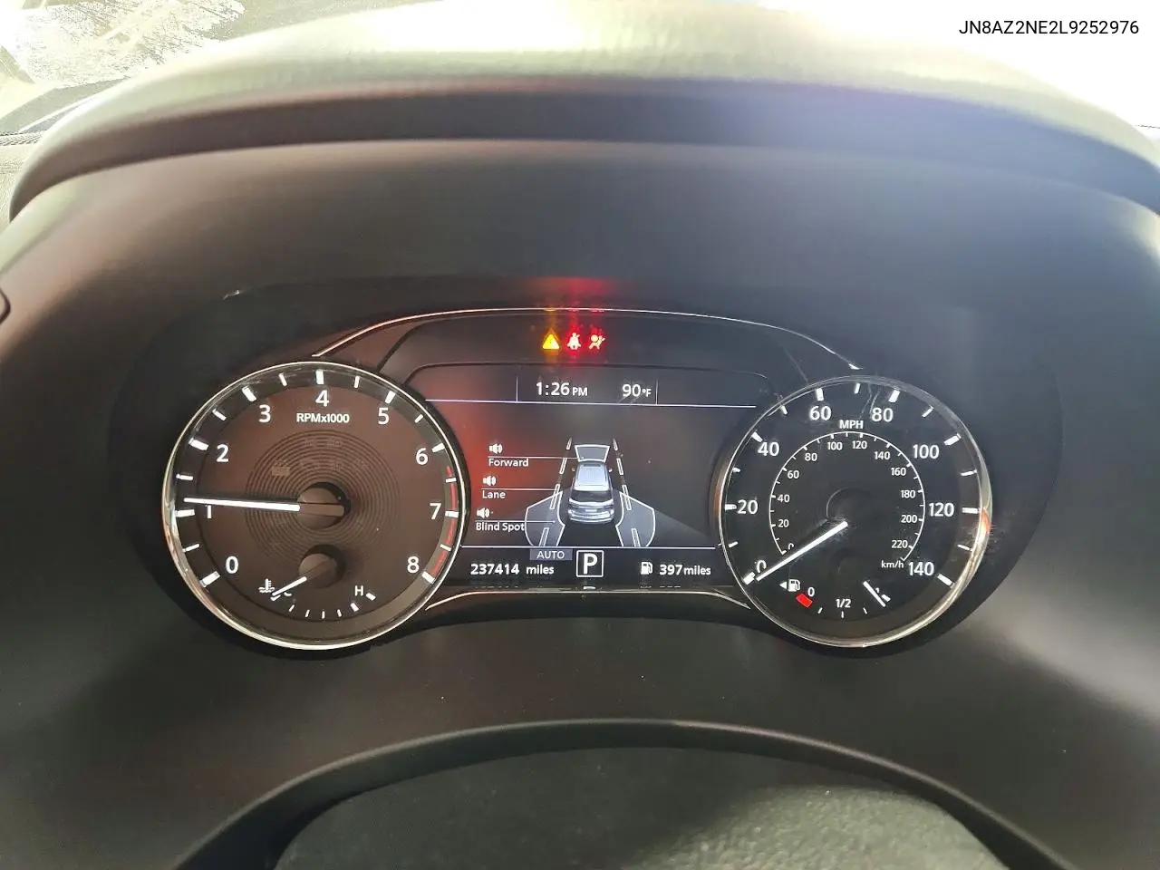2020 Infiniti Qx80 Luxe VIN: JN8AZ2NE2L9252976 Lot: 60242056
