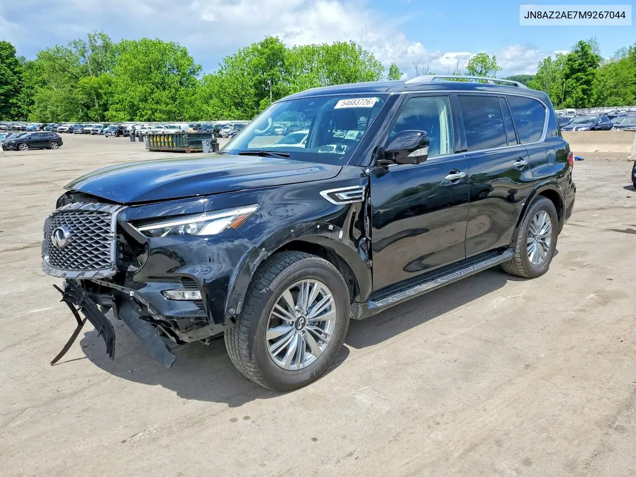 2021 Infiniti Qx80 Luxe VIN: JN8AZ2AE7M9267044 Lot: 54683726