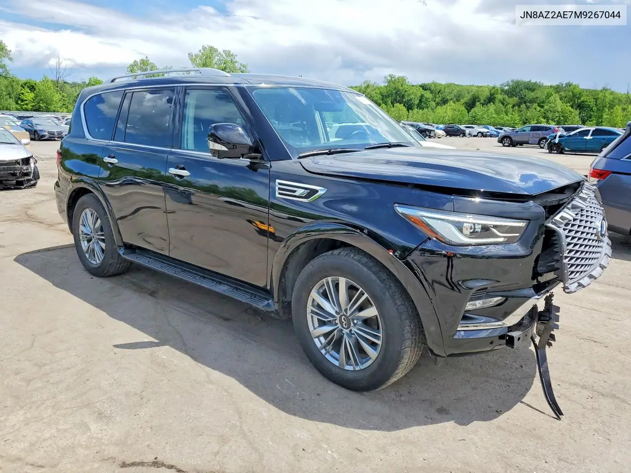 2021 Infiniti Qx80 Luxe VIN: JN8AZ2AE7M9267044 Lot: 54683726