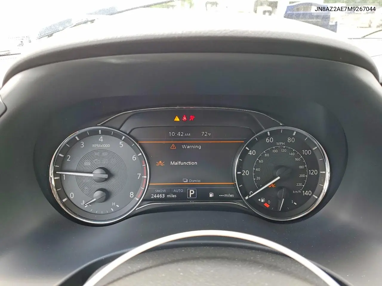 2021 Infiniti Qx80 Luxe VIN: JN8AZ2AE7M9267044 Lot: 54683726