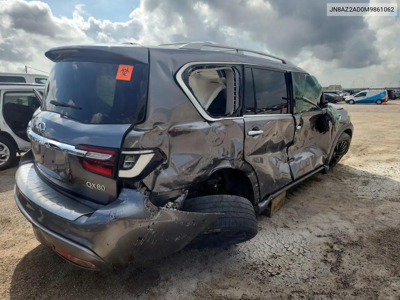 2021 Infiniti Qx80 Luxe VIN: JN8AZ2AD0M9861062 Lot: 54791366