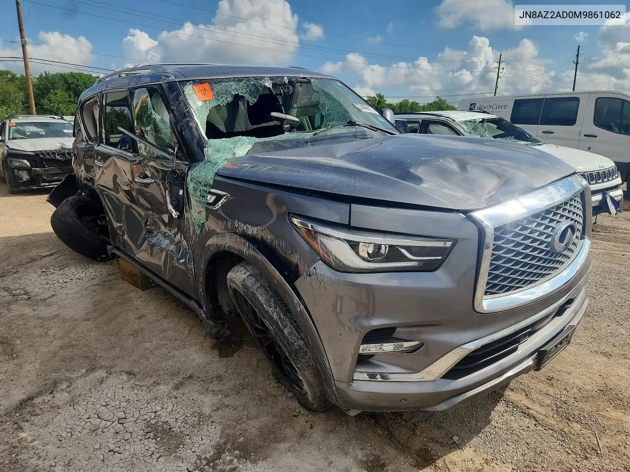 2021 Infiniti Qx80 Luxe VIN: JN8AZ2AD0M9861062 Lot: 54791366