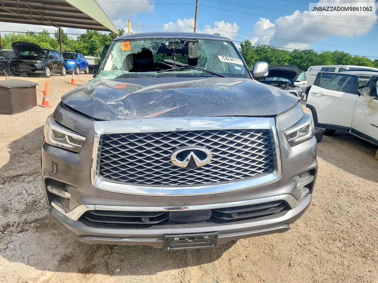 2021 Infiniti Qx80 Luxe VIN: JN8AZ2AD0M9861062 Lot: 54791366
