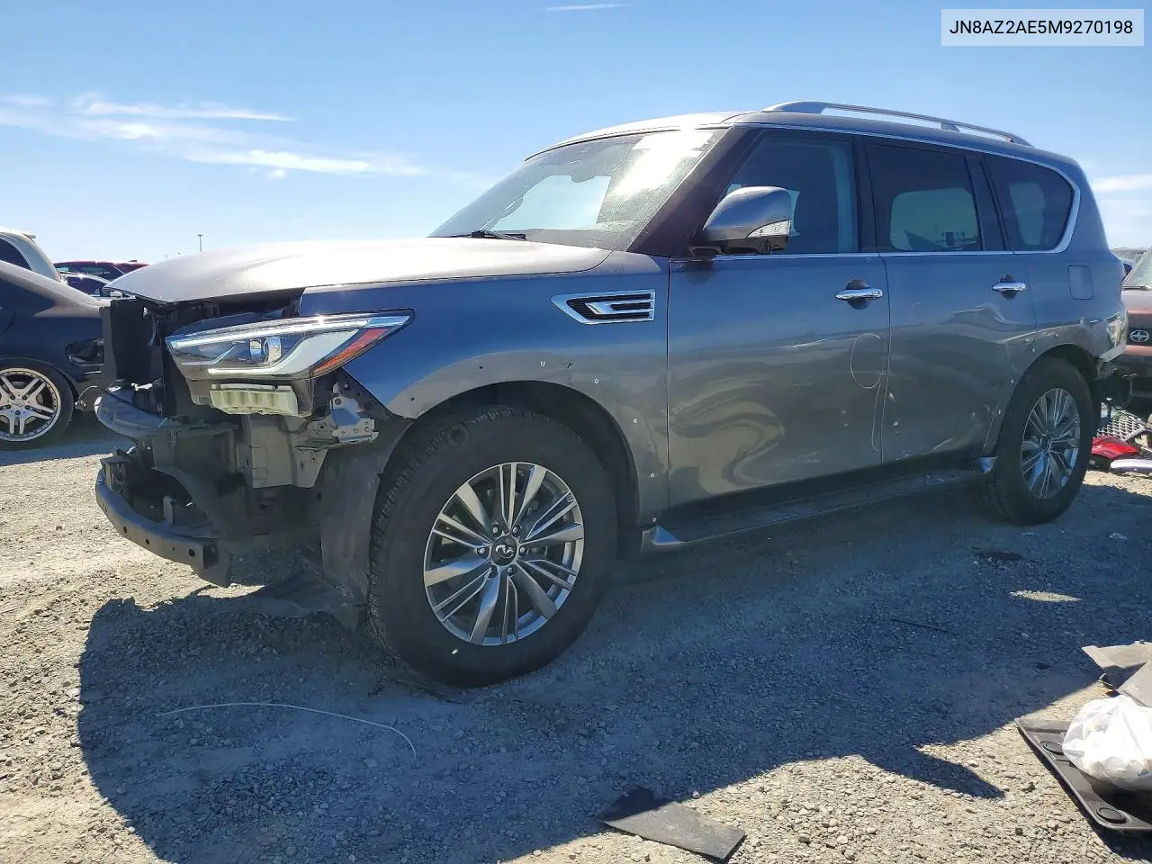 2021 Infiniti Qx80 Luxe VIN: JN8AZ2AE5M9270198 Lot: 56721286
