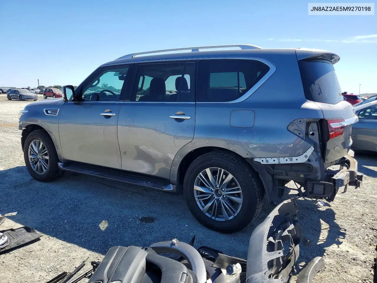 2021 Infiniti Qx80 Luxe VIN: JN8AZ2AE5M9270198 Lot: 56721286