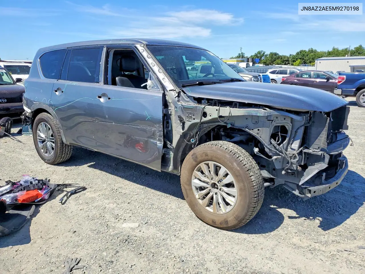 2021 Infiniti Qx80 Luxe VIN: JN8AZ2AE5M9270198 Lot: 56721286