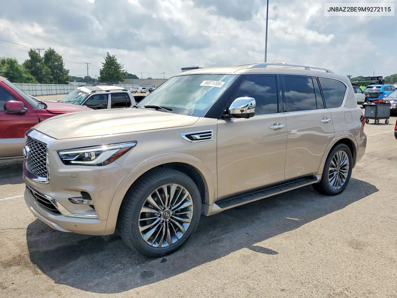 2021 Infiniti Qx80 Sensory VIN: JN8AZ2BE9M9272115 Lot: 56871306