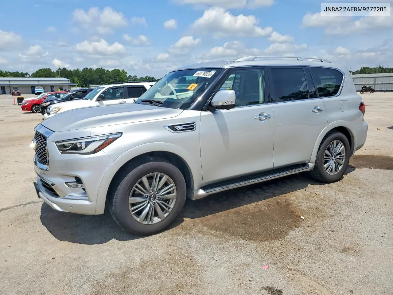 2021 Infiniti Qx80 Luxe VIN: JN8AZ2AE8M9272205 Lot: 60576036