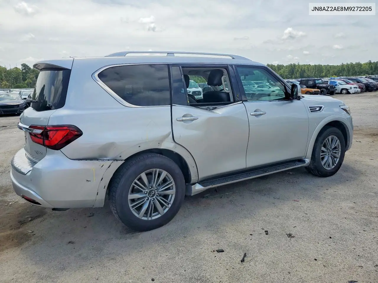 2021 Infiniti Qx80 Luxe VIN: JN8AZ2AE8M9272205 Lot: 60576036