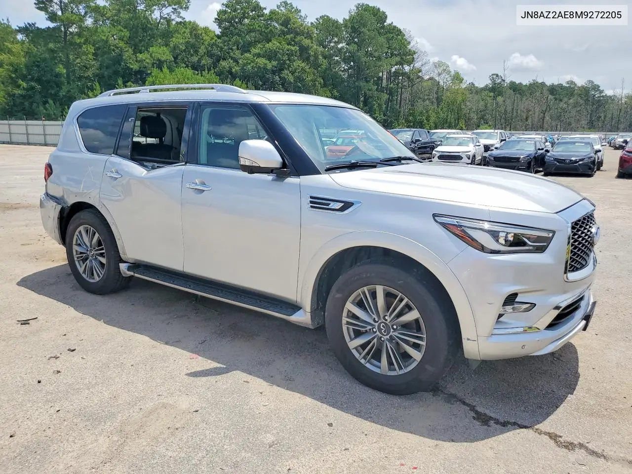 2021 Infiniti Qx80 Luxe VIN: JN8AZ2AE8M9272205 Lot: 60576036