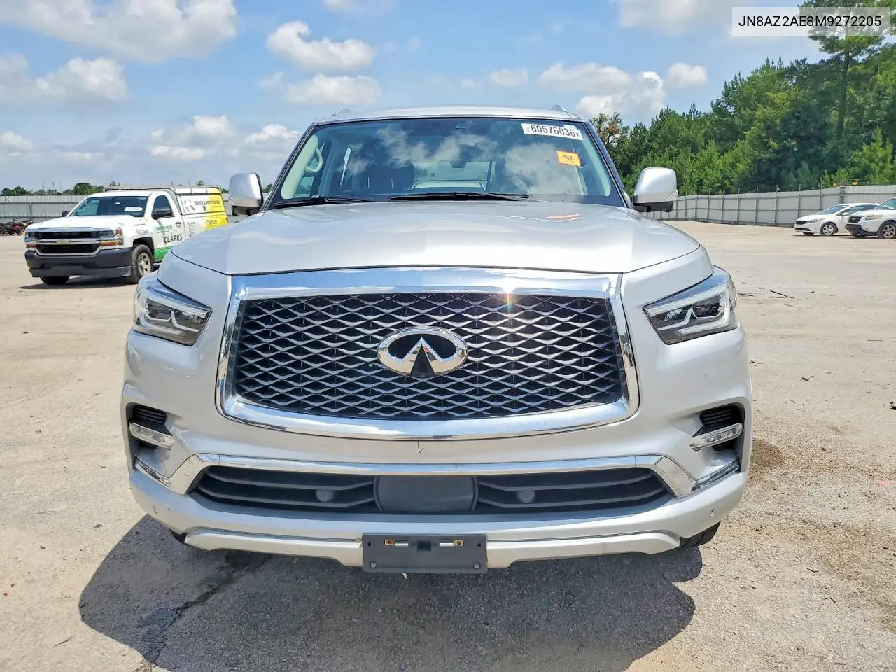 2021 Infiniti Qx80 Luxe VIN: JN8AZ2AE8M9272205 Lot: 60576036