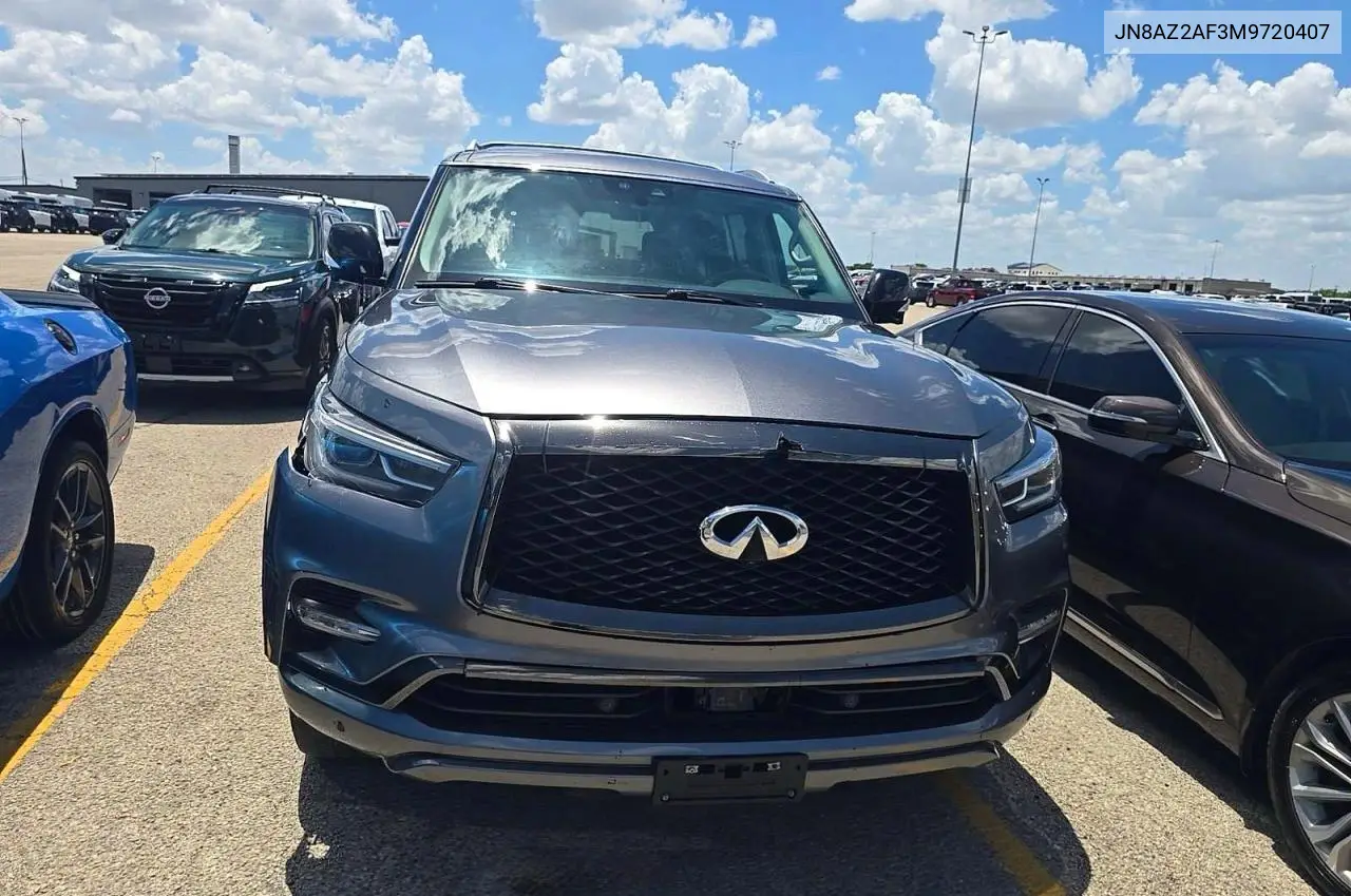 2021 Infi Qx80 Luxe VIN: JN8AZ2AF3M9720407 Lot: 61572456