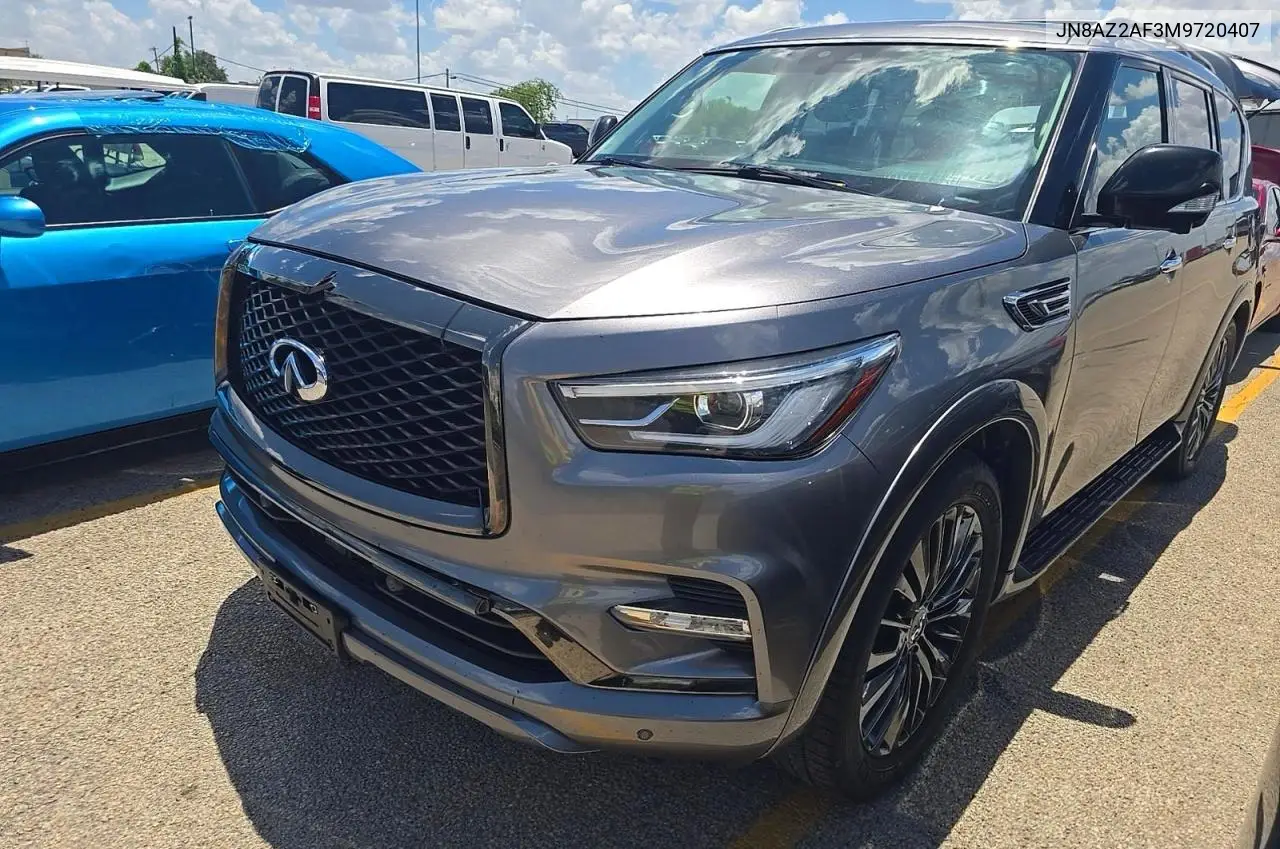 2021 Infi Qx80 Luxe VIN: JN8AZ2AF3M9720407 Lot: 61572456