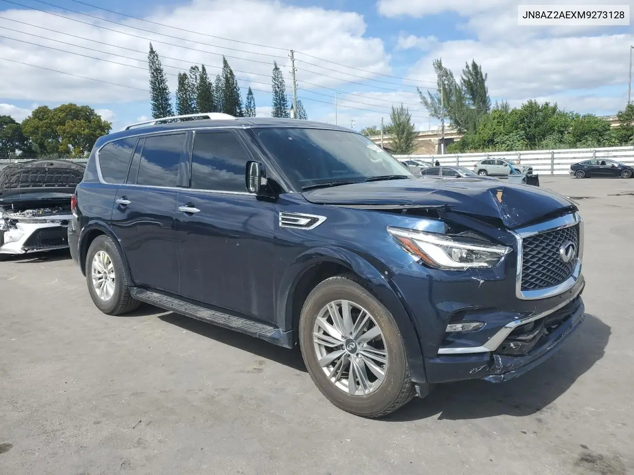 JN8AZ2AEXM9273128 2021 Infiniti Qx80 Luxe