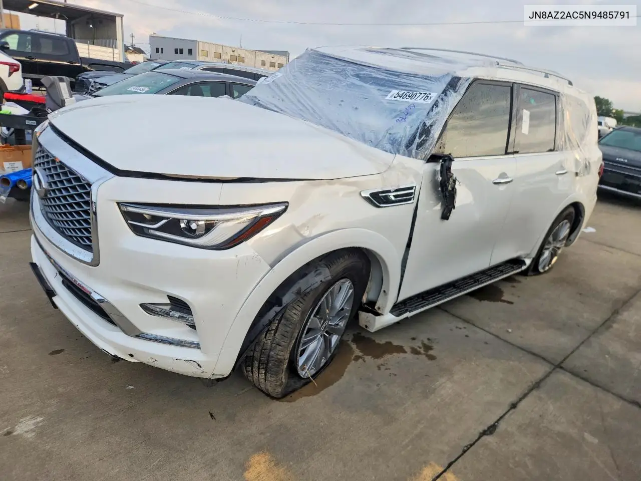 2022 Infiniti Qx80 Luxe VIN: JN8AZ2AC5N9485791 Lot: 54690776
