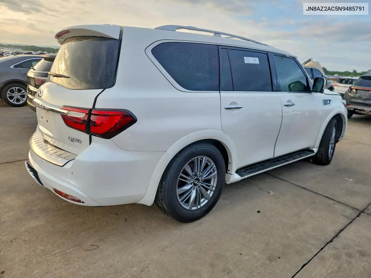 2022 Infiniti Qx80 Luxe VIN: JN8AZ2AC5N9485791 Lot: 54690776