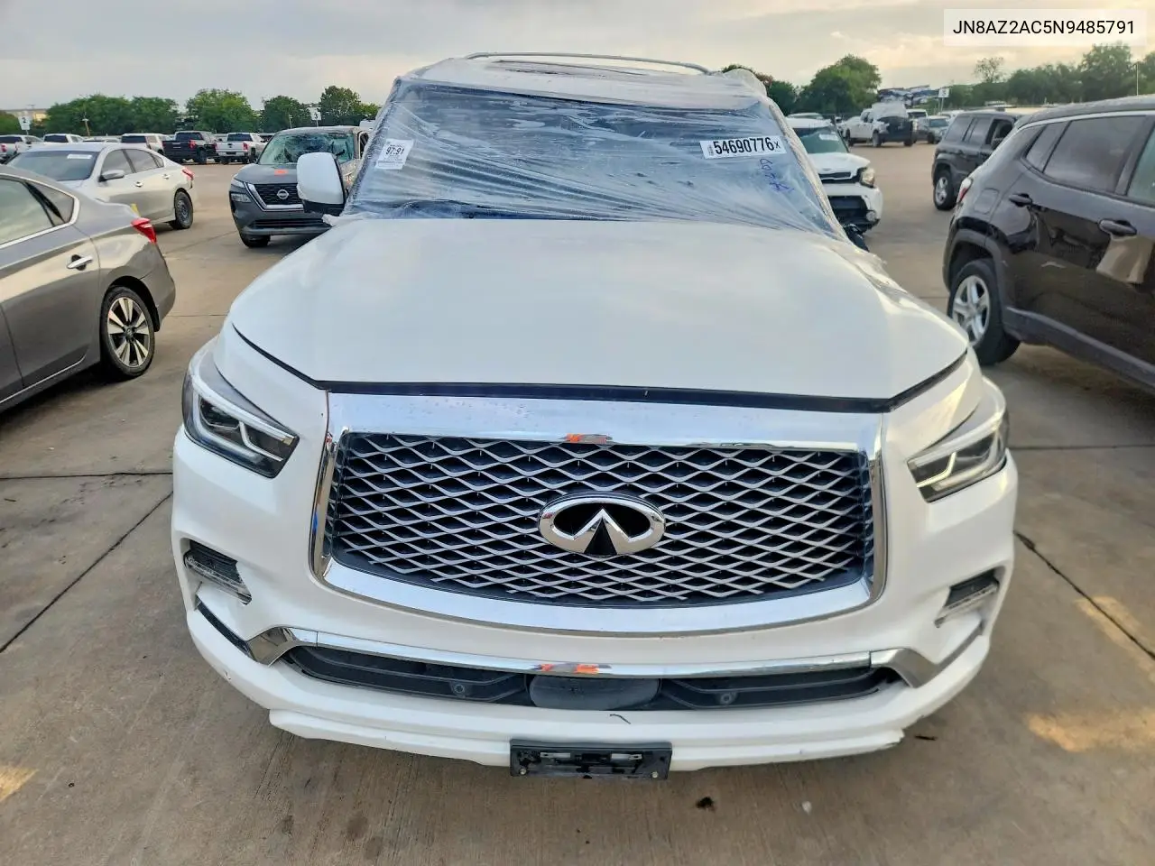 2022 Infiniti Qx80 Luxe VIN: JN8AZ2AC5N9485791 Lot: 54690776