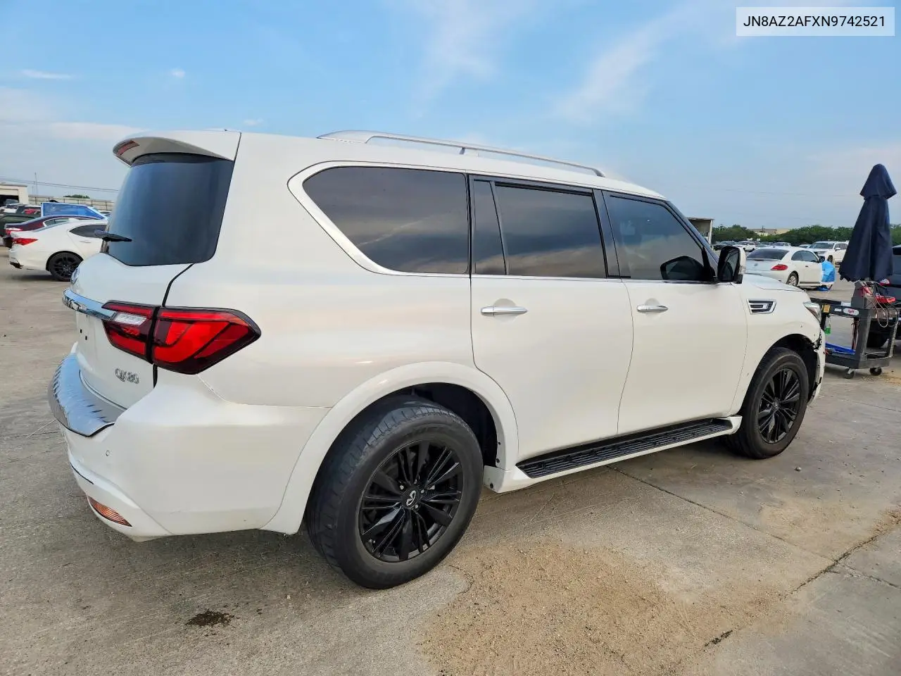 2022 Infiniti Qx80 Luxe VIN: JN8AZ2AFXN9742521 Lot: 58513746