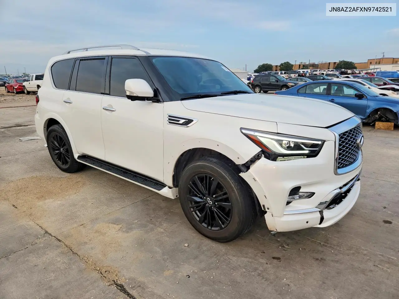 2022 Infiniti Qx80 Luxe VIN: JN8AZ2AFXN9742521 Lot: 58513746